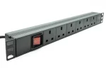 19" Rack Mount PDU Power Distribution Unit 4/6/8/10/12/16/20 Way Horizontal Vertical UK 13A Surge Switched - Image 3