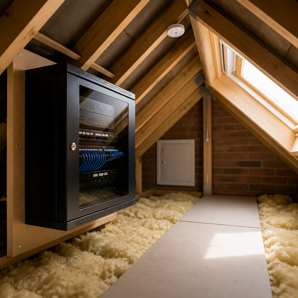 network cabinet in loft UK