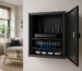 can you put a router in a wall mounted network cabinet