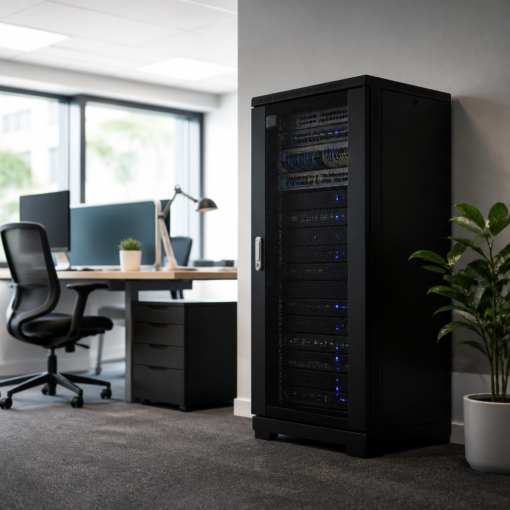 can you put a server cabinet in an office UK