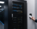 secure 19 inch network cabinet